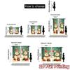 2pcs,Curtains Cute Snowman Christmas Holiday_c (2) Popular Curtain Fabric Versatile Fabric Curtains Room Decor Use for Bedroom,