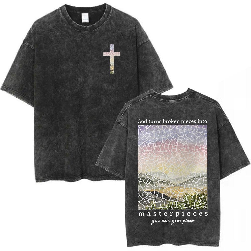 Salvation Jesus Paid It All T shirt Christian Bible Verse Mens Women Clothing Vintage Washed Tshirt Casual Cotton Tshirts Tops