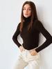 Women's High-Neck Knitted Pullover / Base Layer