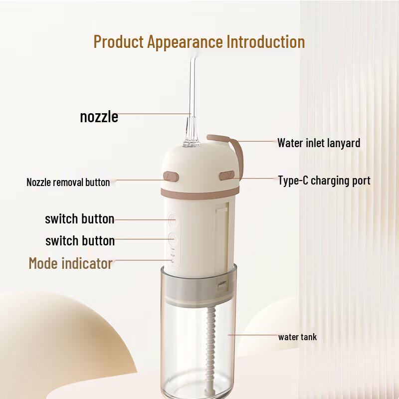 HEZHENG Portable Water Flosser CN plug (adapter included)