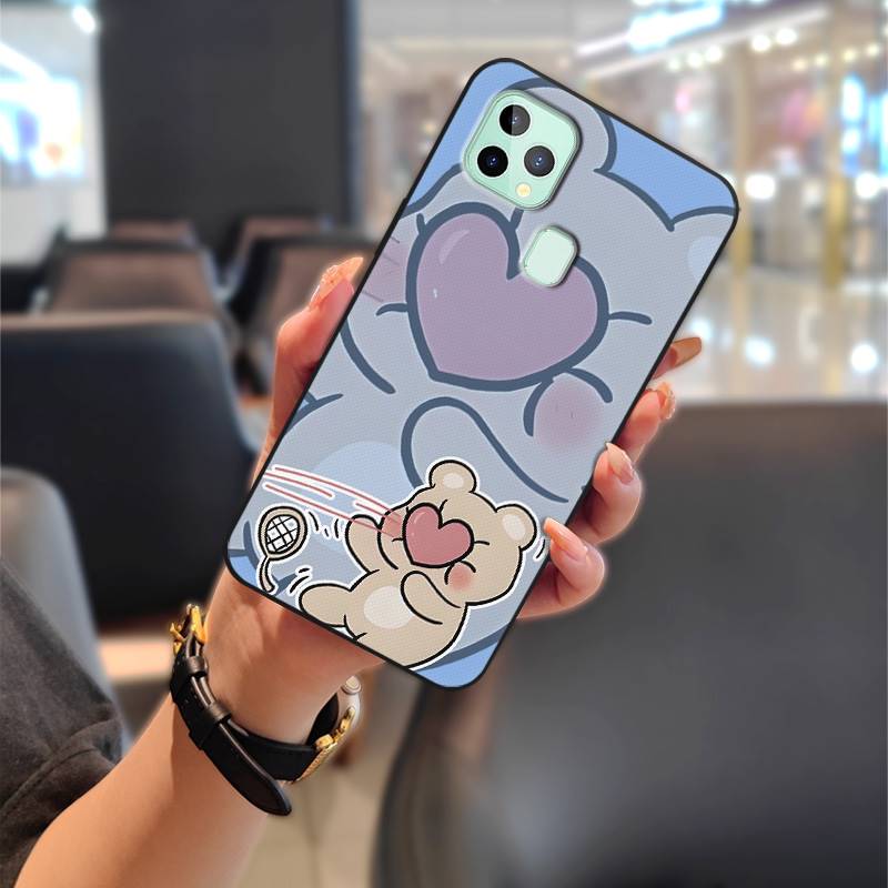 Anti-knock Cartoon Phone Case For Oukitel C22 Protective Soft Case Cute Silicone Full Wrap Couple Back Cover Waterproof