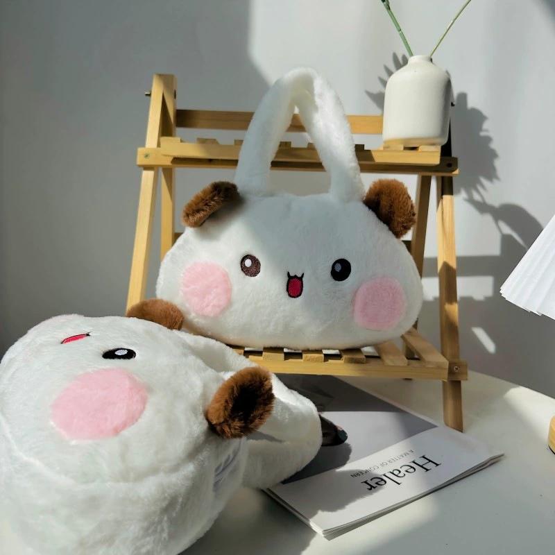 Söt Bubu Dudu Plyschhandväska Yier Pandaväska Mjuk Kawaii Vit Björn Liten Plyschplånbok Härlig Tecknad Docka Födelsedagspresent