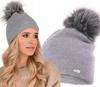 Winter Hat With Pompom, Two Layers A13