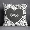 Black Background Pattern Printed  Series Cushion Cover for Home Living Room Sofa Bedroom Car Decoration Pillowcase