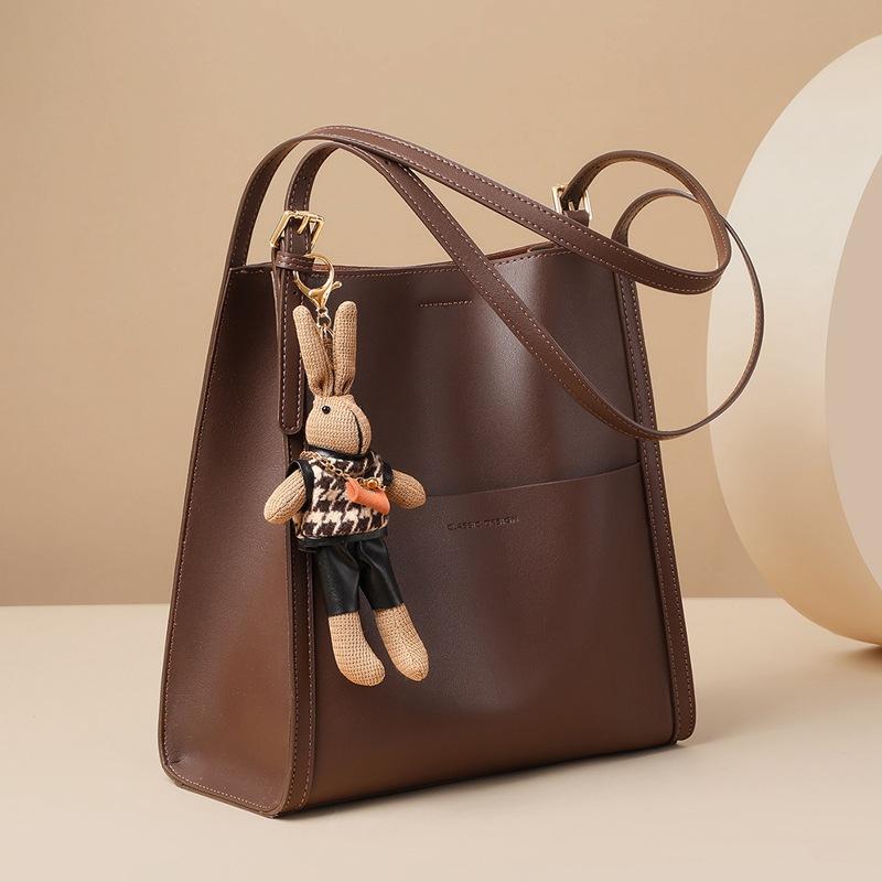 Geantă tip găleată Geantă nouă de damă Geantă tote Piele naturală Capacitate mare Monocurea Geantă de navetă