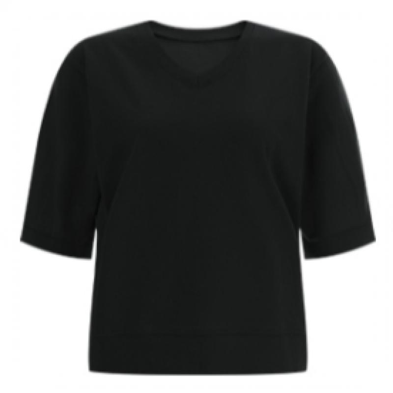 Shop   Women V Neck 100  CoTTon Loose FiT ShorT sleeVe T shirT Dai Wsh 11954 Lim