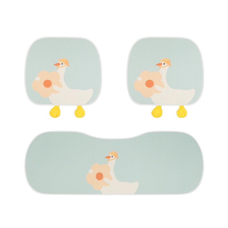 Cartoon Duck Ice Silk Car Seat Cushion for Jetour Traveller Dasheng X70 Plus