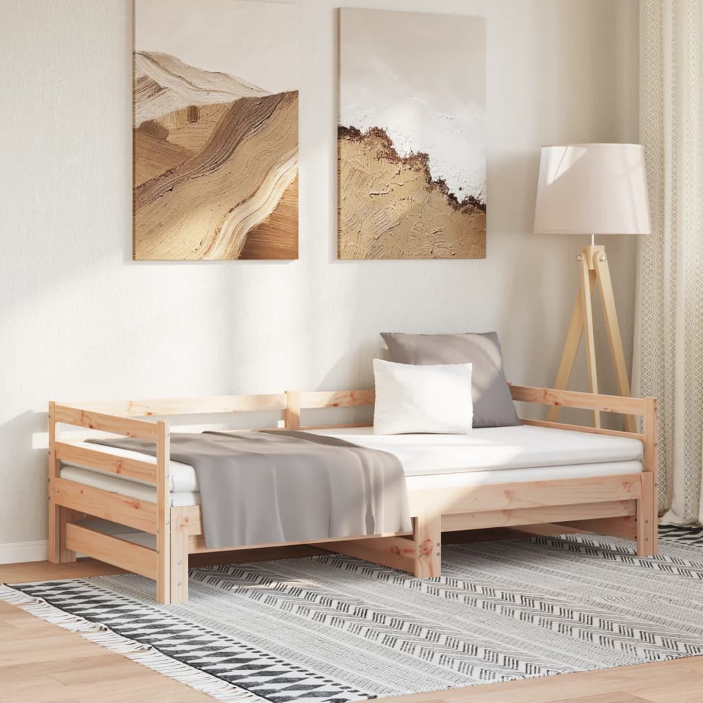 Extendable Daybed without Mattress 80 x 200 cm