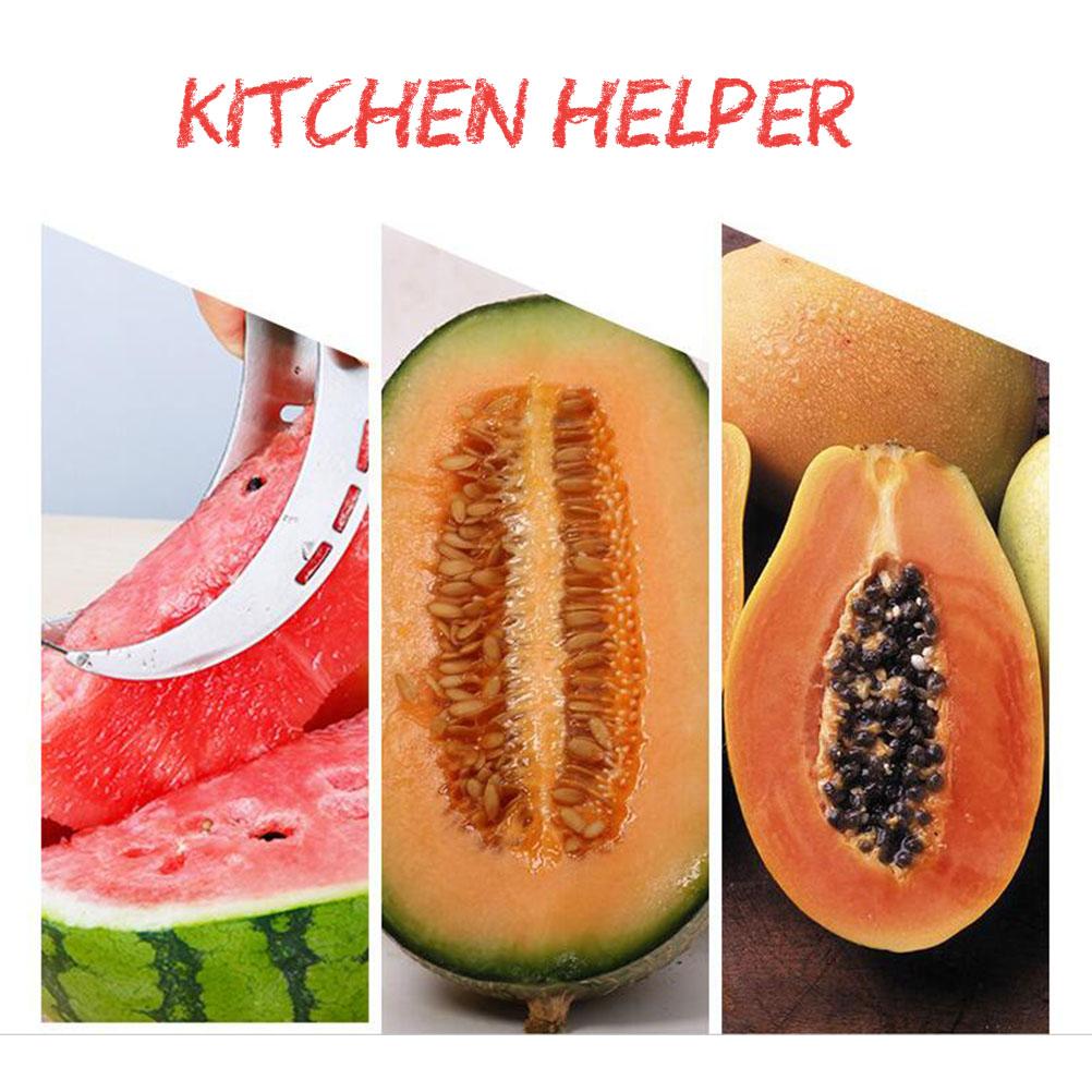 Wassermelonen-Schneidwerkzeug Cantaloupe-Frucht-Schneidschneider und Servierer Stahlkern Schneidutensil