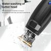 USB Rechargeable Electric Hair Clipper, Retro Oil Head, Gradient White, 0 Blade for Hairdressing & Shaving.