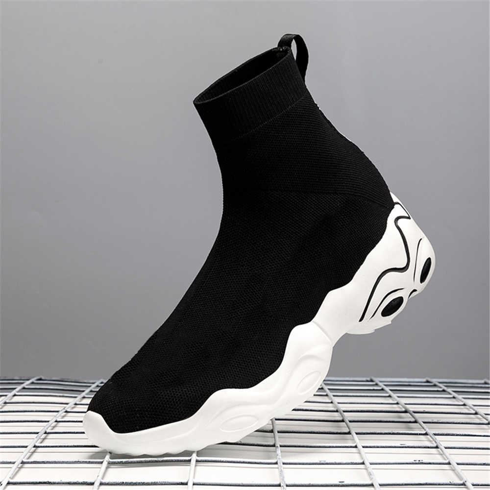 Hohe Plateausneaker Herren Schwarz Vulkanisiert Original Luxus Designer Schuhe Herren Schwarz Stiefel Sport Tenisfeminino