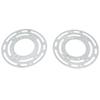 2 Set Light Fixture Mounting Bracket 4in Universal Lighting Steel Circle Crossbar Ceiling Fan Plate Complete Accessories