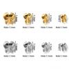 50pcs/lot Stainless Steel  Ball Chain Clasps End Crimping Cover Beads Connector For DIY Jewelry Making Supplie Accessories