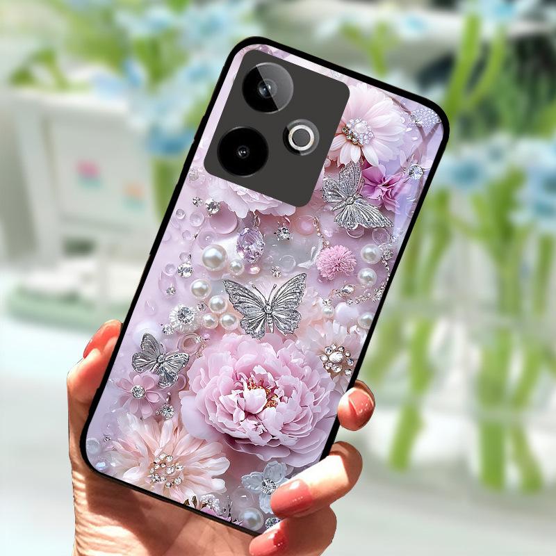 Pro Realme GT7 5G Pouzdro Nové Módní Zadní Kryt z Tvrzeného Skla Pevné PC Pouzdro na Telefon Pro Realme GT 7 Fundas Nárazuvzdorné Pouzdro