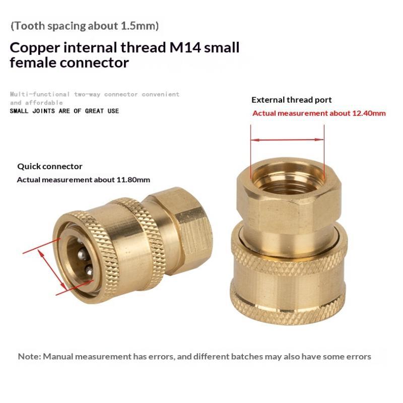 M14 X 1.5 Male Female Quick Connect Set Leak Proof Rust Resistant for DIY Home Garden Pressure Watering System Install