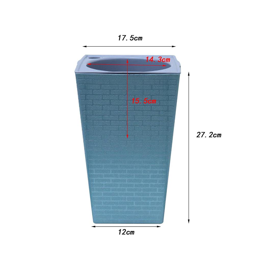 Self Watering Pp Planter Pot Height 27cm Sturdy Versatile with Drainage Holes for Bedroom Kitchen Accessory