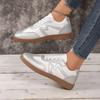 Fashion New Style Women's Vulcanize Shoes Trainer Casual Shoes Vintage Sneakers Sports Shoes Women Leather Sneakers Retro Design Lace-up
