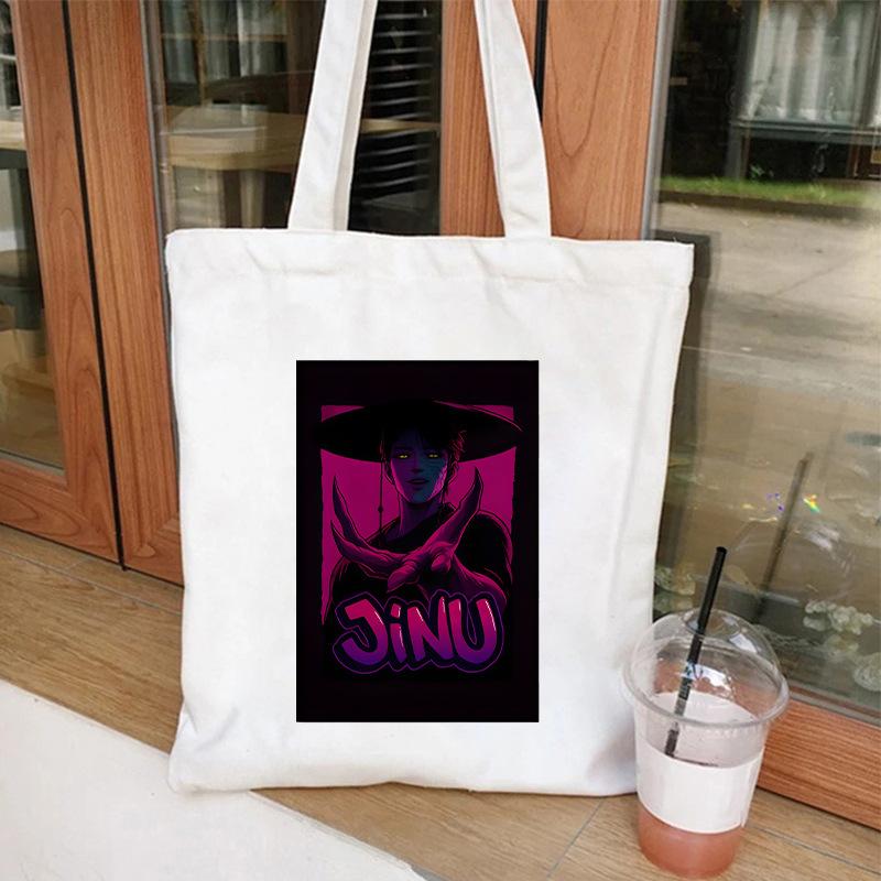 KPOP Demon Hunter Girl Group Saja Boys One-shoulder canvas bag female student daily shopping handbag