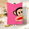 Art Illustration P-Paul Frank Throw Lightweight 240g Flannel Blanket Soft Skin-friendly for Summer Cooling