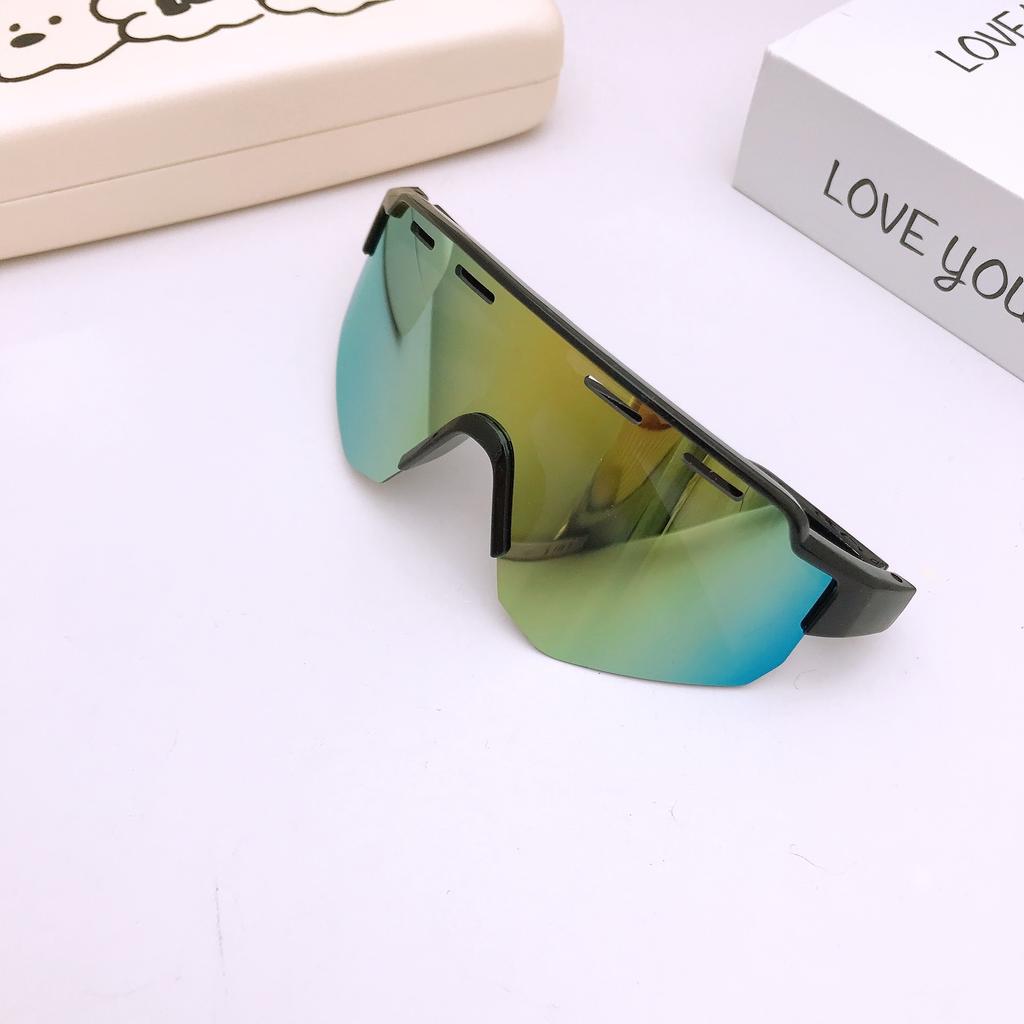 Gafas de Sol para Niños Deportivas Montura Grande Gafas de Esquí Ciclismo Gafas Cortaviento Niños Gafas de Sol Guapas Anti-Ultravioleta