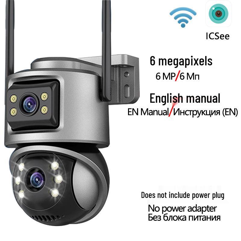 Dual Lens ICsee Wireless PTZ Surveillance Camera