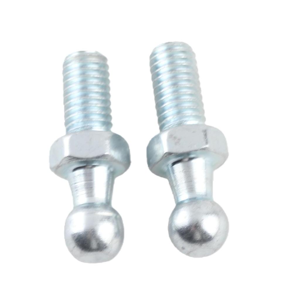 Acouto M8 Ball Stud Mounting 2pcs Car Iron Ball Stud Bolts M8 for Gas Struts Ball Ended Bonnet