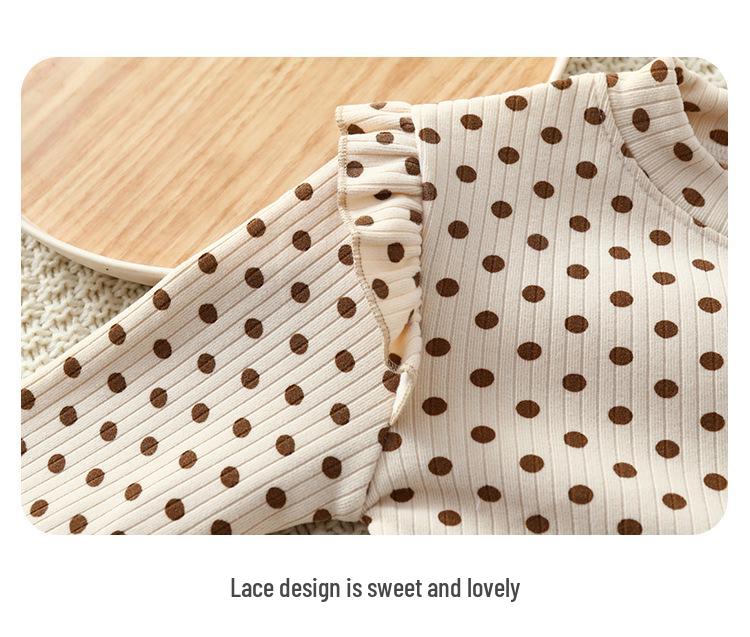 Girls' Floral Long-Sleeve Base Layer - Trendy Autumn/Winter Top for Kids