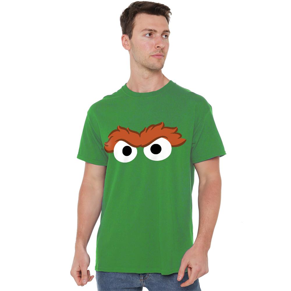 Sesame Street Unisex Adult Oscar The Grouch Eyes T-Shirt