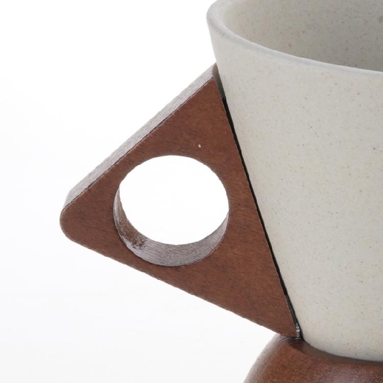Beautiful Tapered Coffee Cup Ceramic Construction Preserves Heat Microwave Dishwasher Safe Comfort Hold Excellent Gift