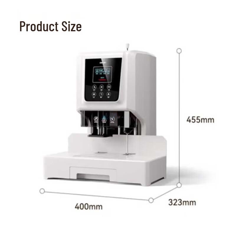 Deli GB504 Automatic Financial Binding Machine CN plug (adapter included)