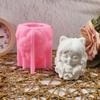 Ornament Mould Silicone Mold for Nine Tailed Foxes Girl Shaped Figurine Decoration Gypsum Mold Jewelry Making Supplies