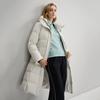 Fila White Minimalist Trendy Warm Long Hooded Down Jacket Women Outerwear F11W543910FWT