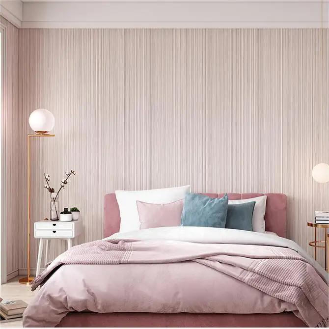 Modern Minimalist Gray Striped Wallpaper for Living Room Bedroom Background Non Self-adhesive Wallpaper Carta Da Parati