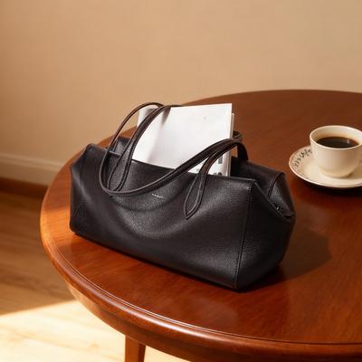 Boston Bowling Pillow Bag, Commuter Handbag, Women's Genuine Leather Single-shoulder Bag
