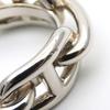 Used HERMES Scarf Ring Legato ChÃ©ne Dunkel Metal 12.1g Silver Accessories