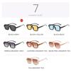 Retro Double Bridges Women Sunglasses Fashion Square Small Frame Simplicity Trend Gradient Sun Glasses Men Classic Black Eyewear