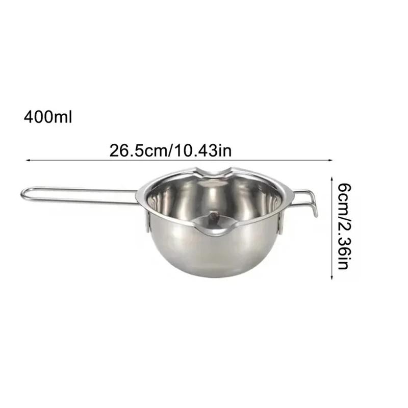 

Stainless Steel Wax Melting Pot with Handle for Candle Making, Soap Crafting, Melting Chocolate, Melting Bowl for Candle Wax