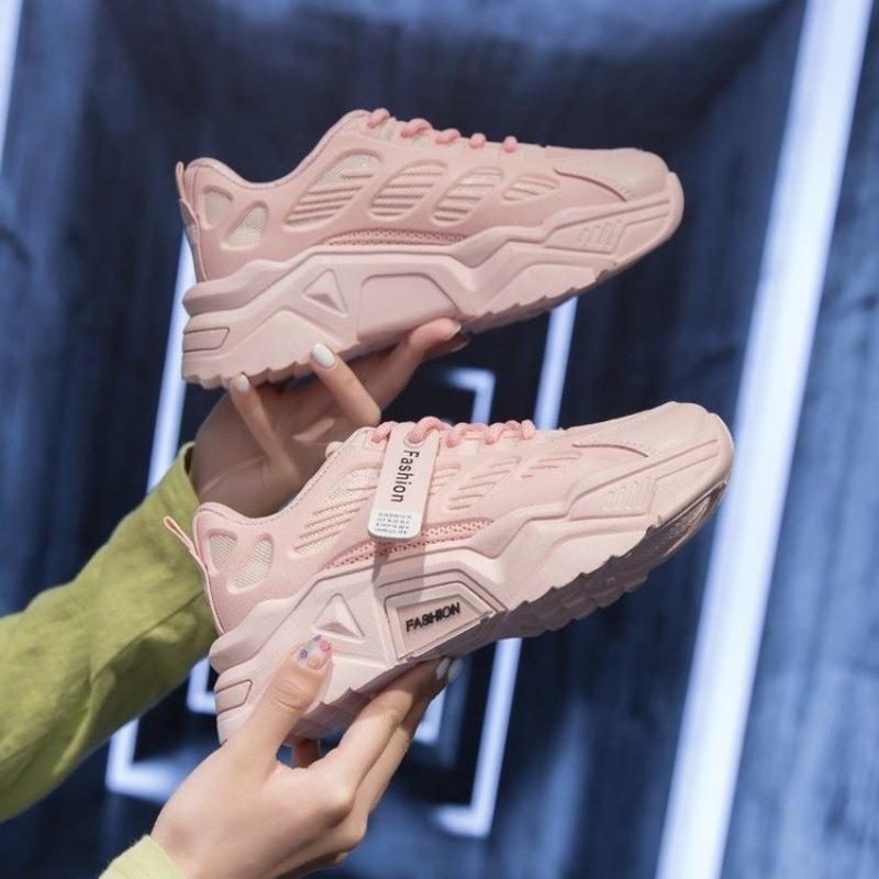 Shoes Women's Fashion Trend Spring New Breathable Sports Shoes Women's Platform Student Running Women's Shoes