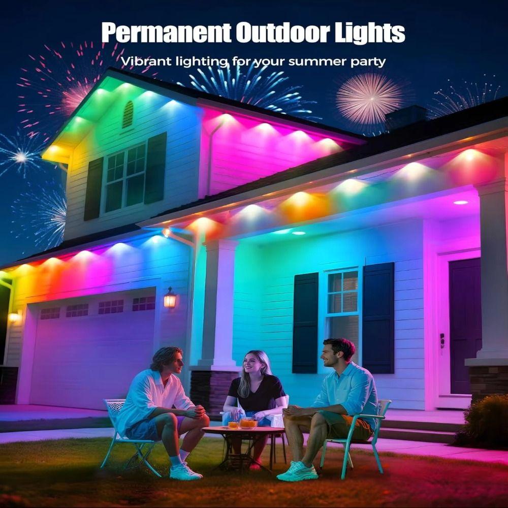 App Remote Control RGB Lights Smart String Lights Decorative Lights Eaves Lights  Garden Decor
