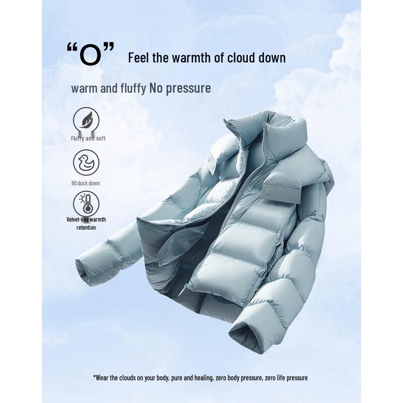 Demana Damen Kapuzen 90% Entendaunen Pufferjacke