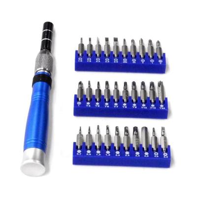Arcland Sakamoto Interchangeable Precision Screwdriver 32 WIZ'A Set, Pieces, SDV-32B