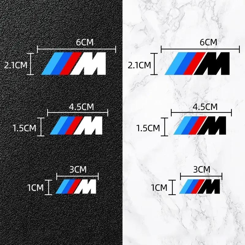 BAAV1 2025 Hot 6PCS Car Brake Decorative Stickers Wheel Hub Styling Decals Accessories For BMW E46 G60 F20 F10 F30 E30 E90 E60 G20 E87