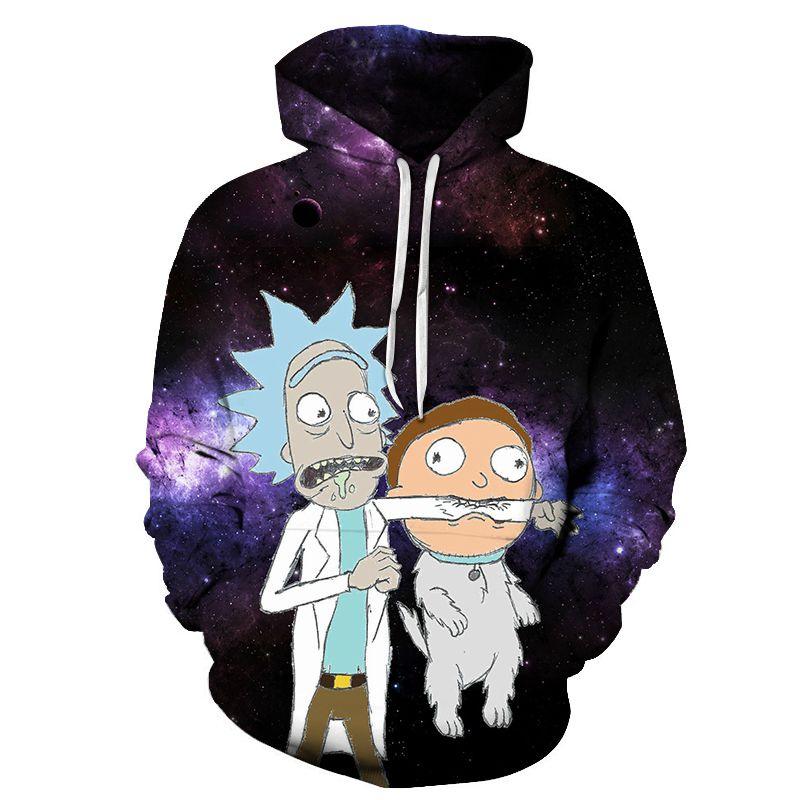Hot And Rick Morty 3d Print Womenmen Pullover Hoodie Sweatshirt Jumper Tops
