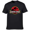 2023Jurassic Park T Shirt Men 100% Cotton Printed T-Shirt Casual Funny Tops Jurassic World Tees Short Sleeve Cool Tshirt