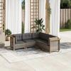 VidaXL Garden Furniture Set 5 Pcs with Grey Cushions Braided Resin 3261822