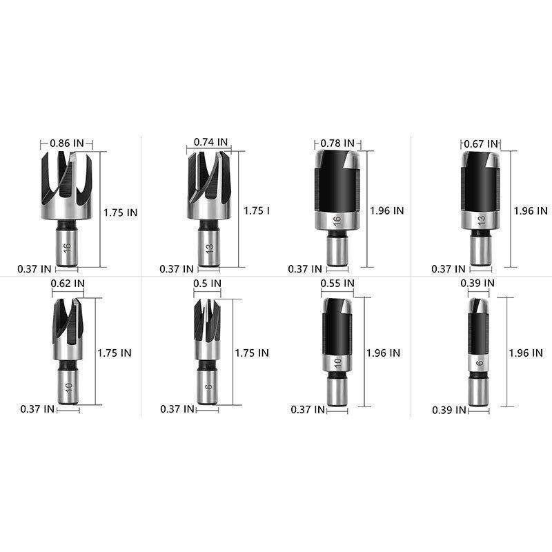 26-Piece Baota Drill Set: Five-Flute Chamfering, Hole Opening & Center Punch with Wood Plug & Three-Point Drill - Free Shipping