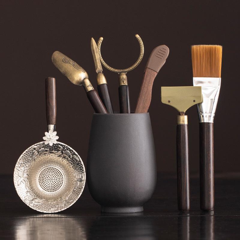 Tea Ceremony Accessories Set Kung Fu Tea Set Accessories Daquan Tea Brewing Tools Tea Leak Tea Pen Tea Clip Tea Scissors