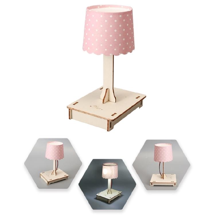 Sustainable Touch Activated Study Light For Physics Education Easy To Assemble Sensor Night Lamp With Natural Wood Design