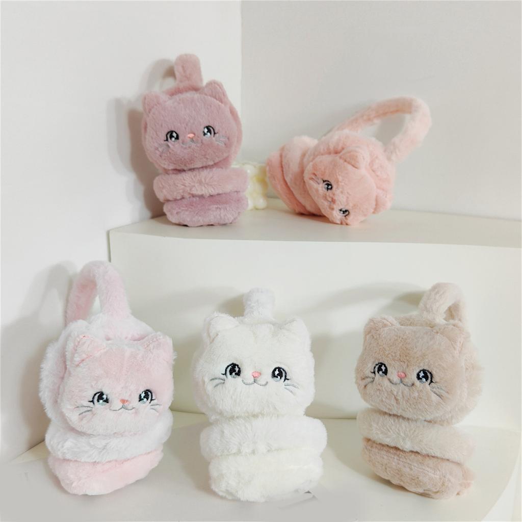Plush EarMuffs for Girls and Kids Ear Warmer Furry Headband for Winter Christmas New Year Birthday Gifts