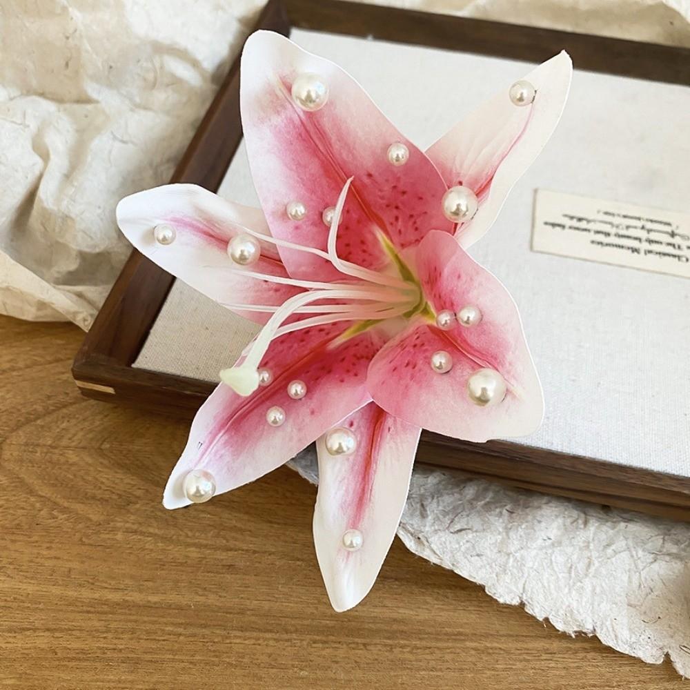 

Vintage Egg Flower Duckbill Clip Fresh Floral Headwear Vacation Style Style R